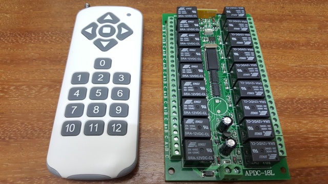 Mạch điều khiển từ xa tắt mở 18 thiết bị 18 kênh